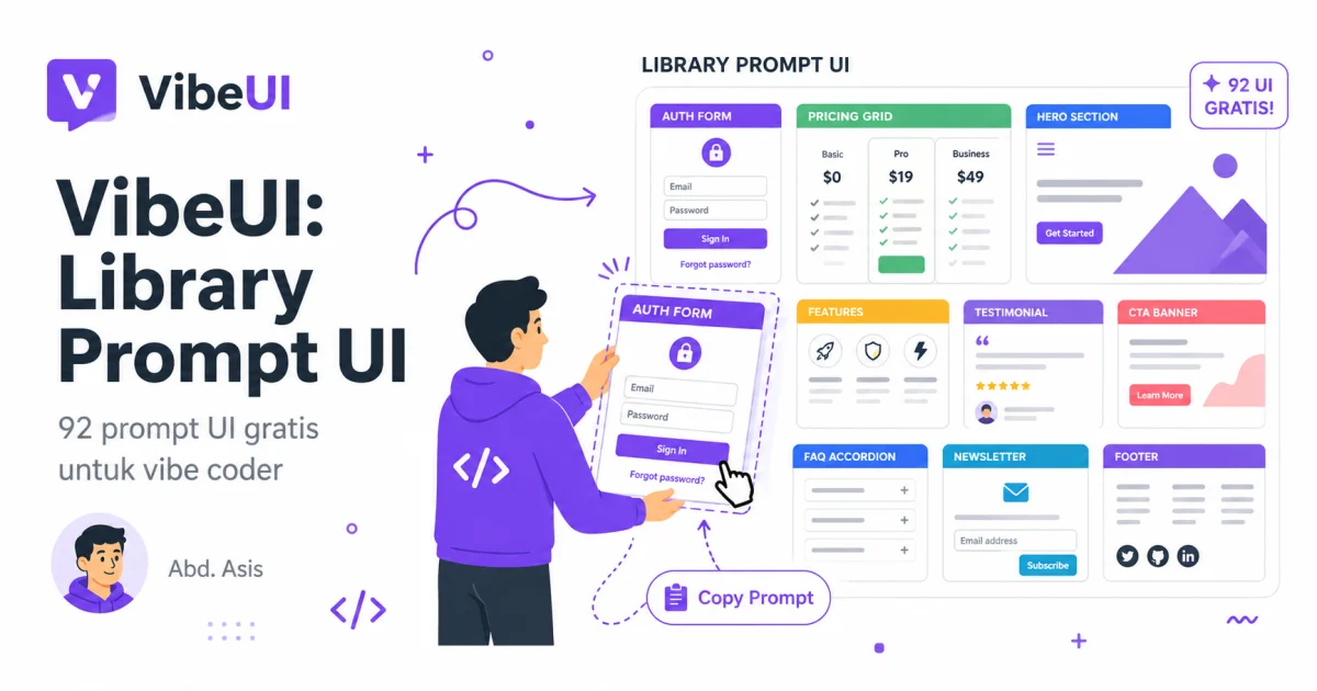 VibeUI: Library Prompt UI untuk Vibe Coder